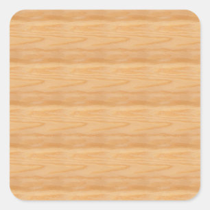 Adesivo Quadrado Adicione Seu Texto Modelo Elegante de Madeira em B