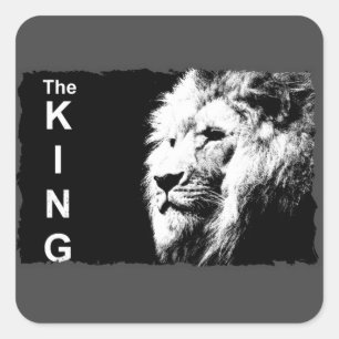 Adesivo Quadrado Adicione seu texto moderno, preto e branco, Pop Ar