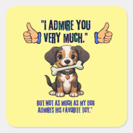 ADESIVO QUADRADO ADMIRO-TE MUITO