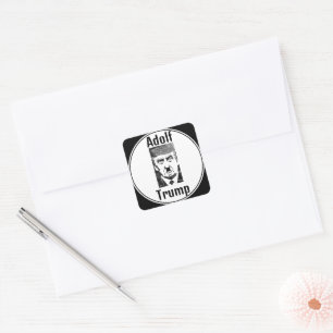 Adesivo Quadrado Adolf Trump Sticker