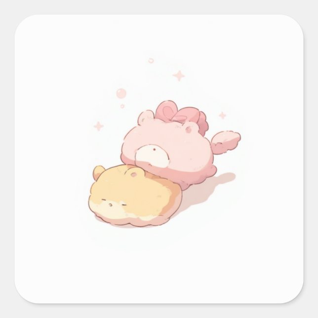 Adesivo Quadrado Adorable Fantasy Sticker (Frente)