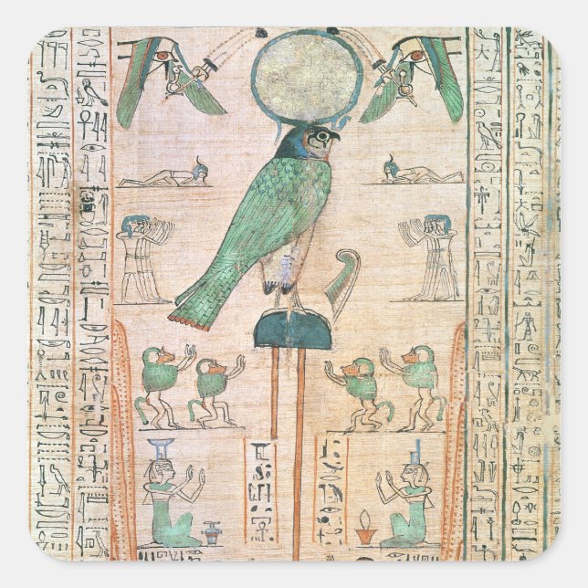 Adesivo Quadrado Adoração do Sol Ascensão (Frente)