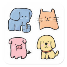 Adoráveis Animais de Estimação Kawaii Gordinhos Fo