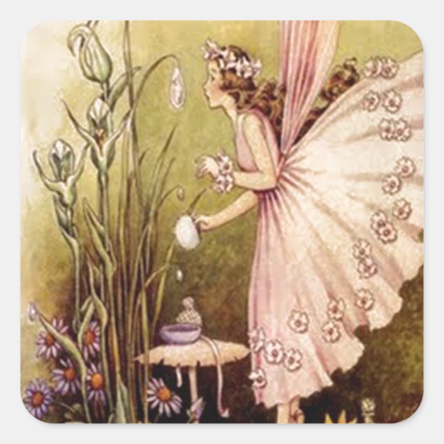 Adesivo Quadrado Adorável (Frente)