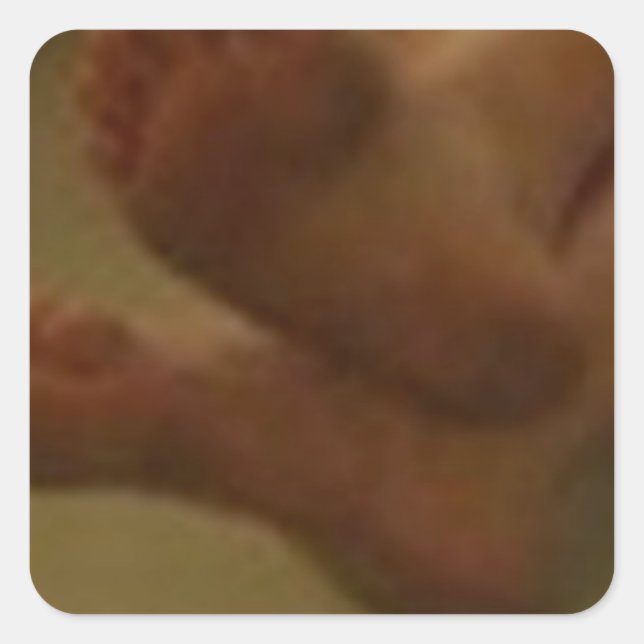 ADESIVO QUADRADO ADORE MEUS PÉS (Frente)