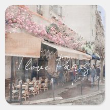 Adoro a cena do Café Paris, Sticker Square