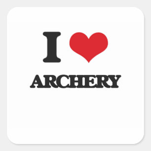 Adesivo Quadrado Adoro Archery