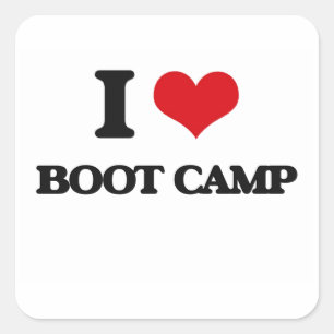 Adesivo Quadrado Adoro Boot Camp