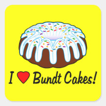 Adoro Bundt Cake Sticker