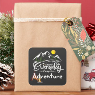 Adesivo Quadrado Adventura Hoje