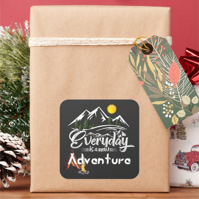 Adesivo Quadrado Adventura Hoje (Feriado)