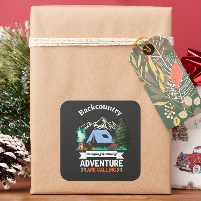 Adesivo Quadrado Adventure está nos chamando (Feriado)