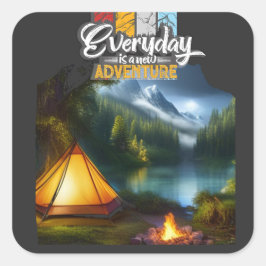 Adesivo Quadrado Adventure Out