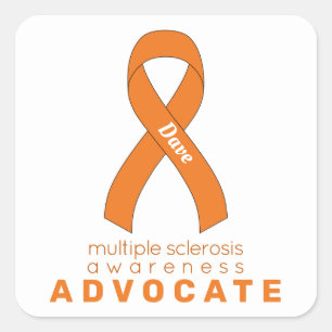 Adesivo Quadrado Advocate para Esclerose Múltipla Branco