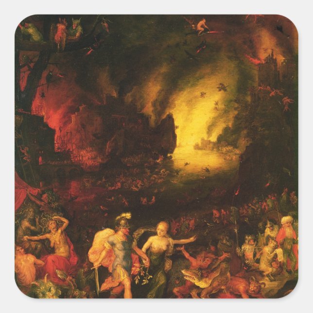 Adesivo Quadrado Aeneas em Hades (Frente)