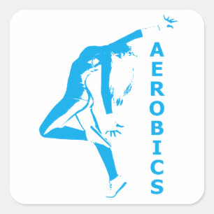 Adesivo Quadrado Aeróbios