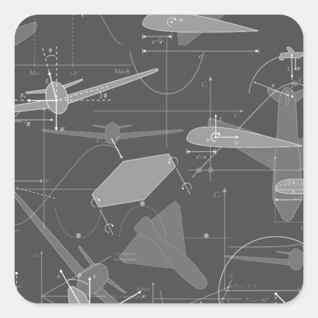 Adesivo Quadrado Aerodinâmica (Frente)