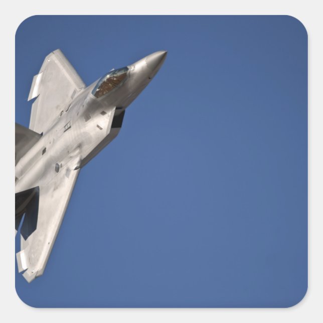 Adesivo Quadrado Aeronave de Raptor F-22 (Frente)
