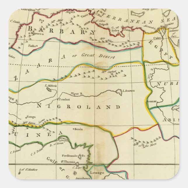 Adesivo Quadrado África 9 (Frente)