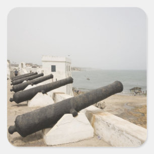 Adesivo Quadrado África, África Ocidental, Gana, Elmina. Canons gau