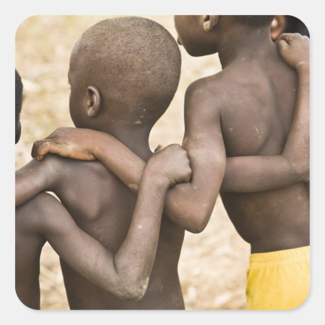 Adesivo Quadrado África, África Ocidental, Gana, Yendi. Arranque de (Frente)