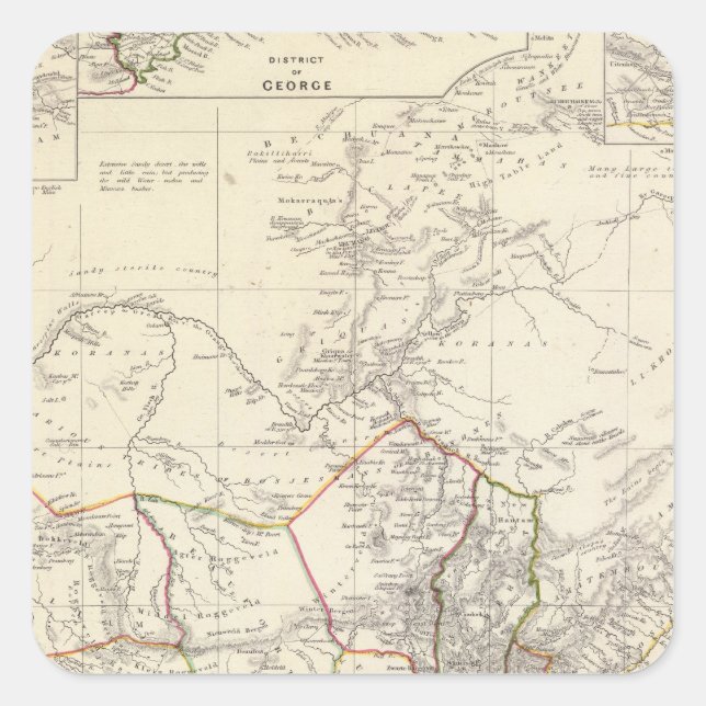 Adesivo Quadrado África do Sul (Frente)