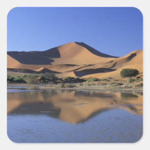 Adesivo Quadrado África, Namíbia, Parque Nacional Namib, Sossusvl