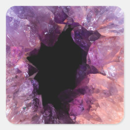 Adesivo Quadrado Agate Purple Crystal