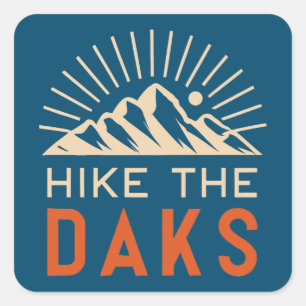 Adesivo Quadrado Agite Os Daks Sunburst