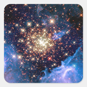 Adesivo Quadrado Aglomerado de Estrelas NGC 3603 - Foto da NASA Hub