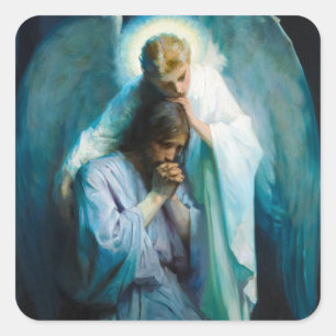 Adesivo Quadrado Agonia no Jardim, 1898 por Frans Schwartz