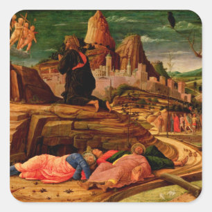 Adesivo Quadrado Agonia no jardim, c.1460