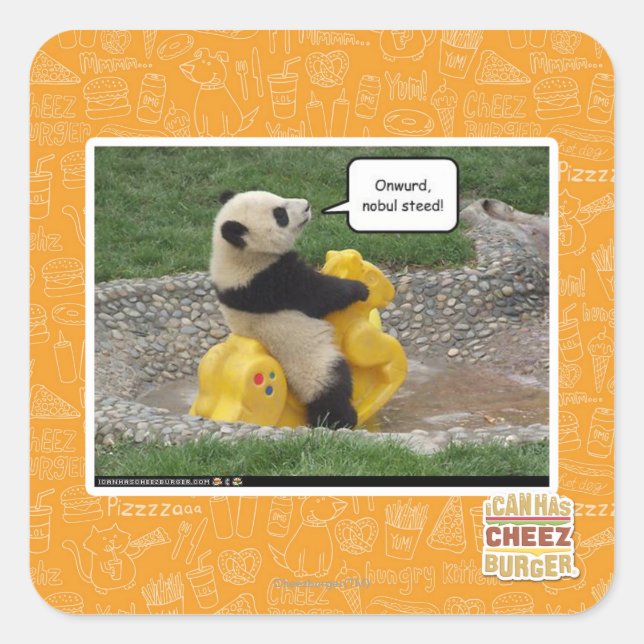 Adesivo Quadrado Agora, barba nobul! (Frente)