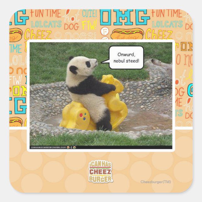 Adesivo Quadrado Agora, barba nobul! (Frente)