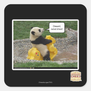 Adesivo Quadrado Agora, barba nobul!