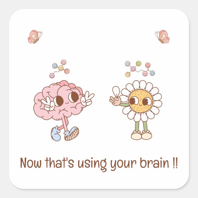 Adesivo Quadrado Agora isso está usando seu incentivo a professor d (Frente)