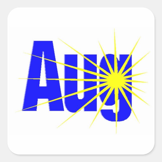 Adesivo Quadrado agosto (Frente)