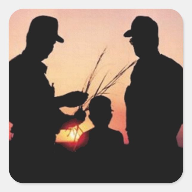 Adesivo Quadrado Agricultores e Sunset (Frente)