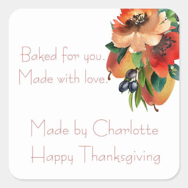 Adesivo Quadrado Água Fresca (Frente)