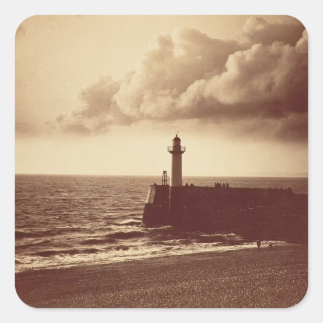 Adesivo Quadrado Águas-vivas em Sete, c.1855 (albumen impressão de  (Frente)