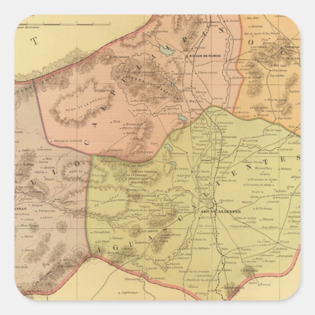 Adesivo Quadrado Aguascalientes (Frente)