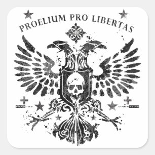 Adesivo Quadrado Águia Dupla Moderna