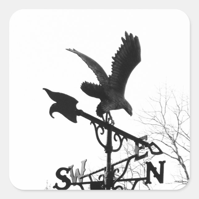 Adesivo Quadrado Águia e Seta (Frente)