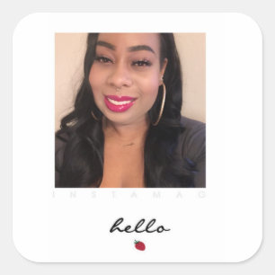 Adesivo Quadrado Ahsek Novel Hello Stickers