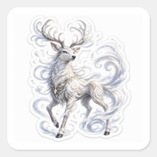 Adesivo Quadrado Air Deer Fantasy Stickers