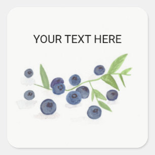 Adesivo Quadrado Airelas frutas da cozinha da água comida