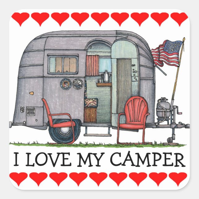 Adesivo Quadrado Airstream (Frente)