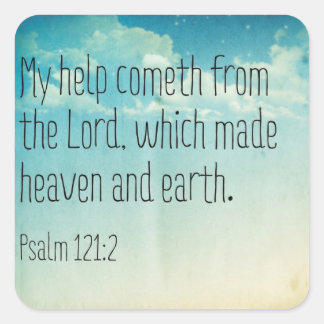 Adesivo Quadrado Ajuda do Senhor Stickers