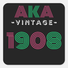 Adesivo Quadrado AKA Vintage