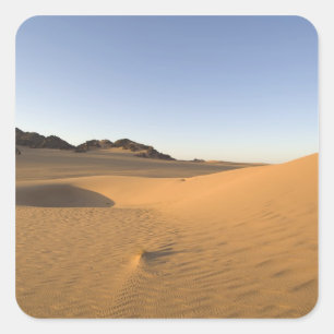 Adesivo Quadrado Akakus, deserto do Saara, Fezzan, Líbia.